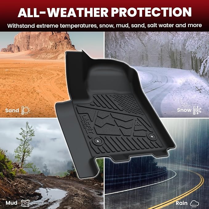 LASFIT Floor Mats 2024-2025 for Chevrolet Chevy Silverado EV RST/GMC Sierra EV