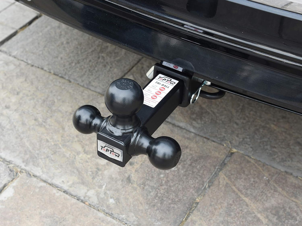 TOPTOW Trailer Hitch Tri-Ball Hitch Ball Mount with 1-7/8", 2" and ...