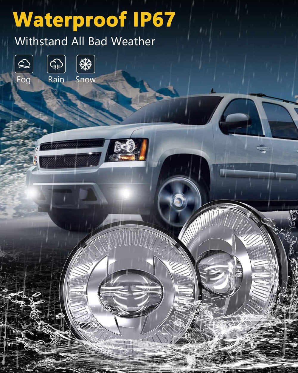 BICYACO Led Fog Lights 5202 Compatible with 07-14 Suburban/Tahoe/07-13 Avalan...