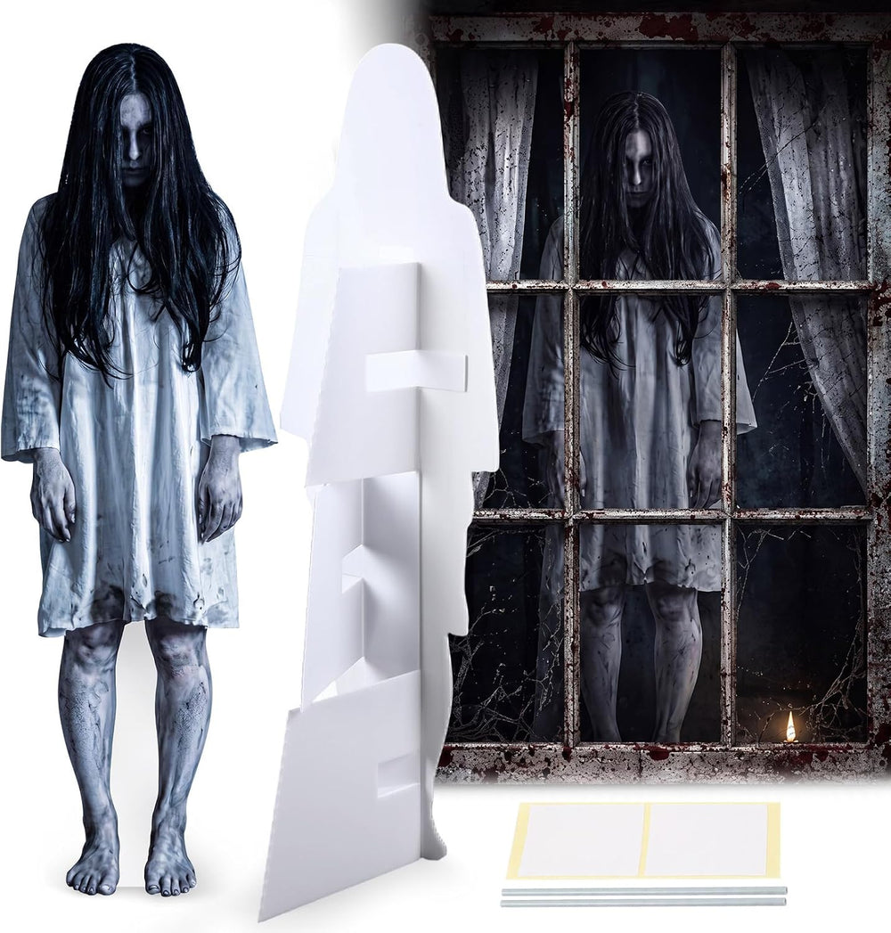 Novabright 47 Inch Halloween Standing Yard Sign for Outdoor Decor with Metal ...