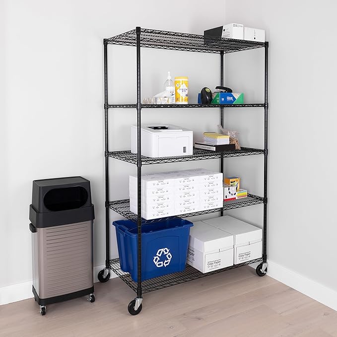 Seville Classics UltraDurable Heavy Duty NSF Solid Steel Wire Rack Storage Unit