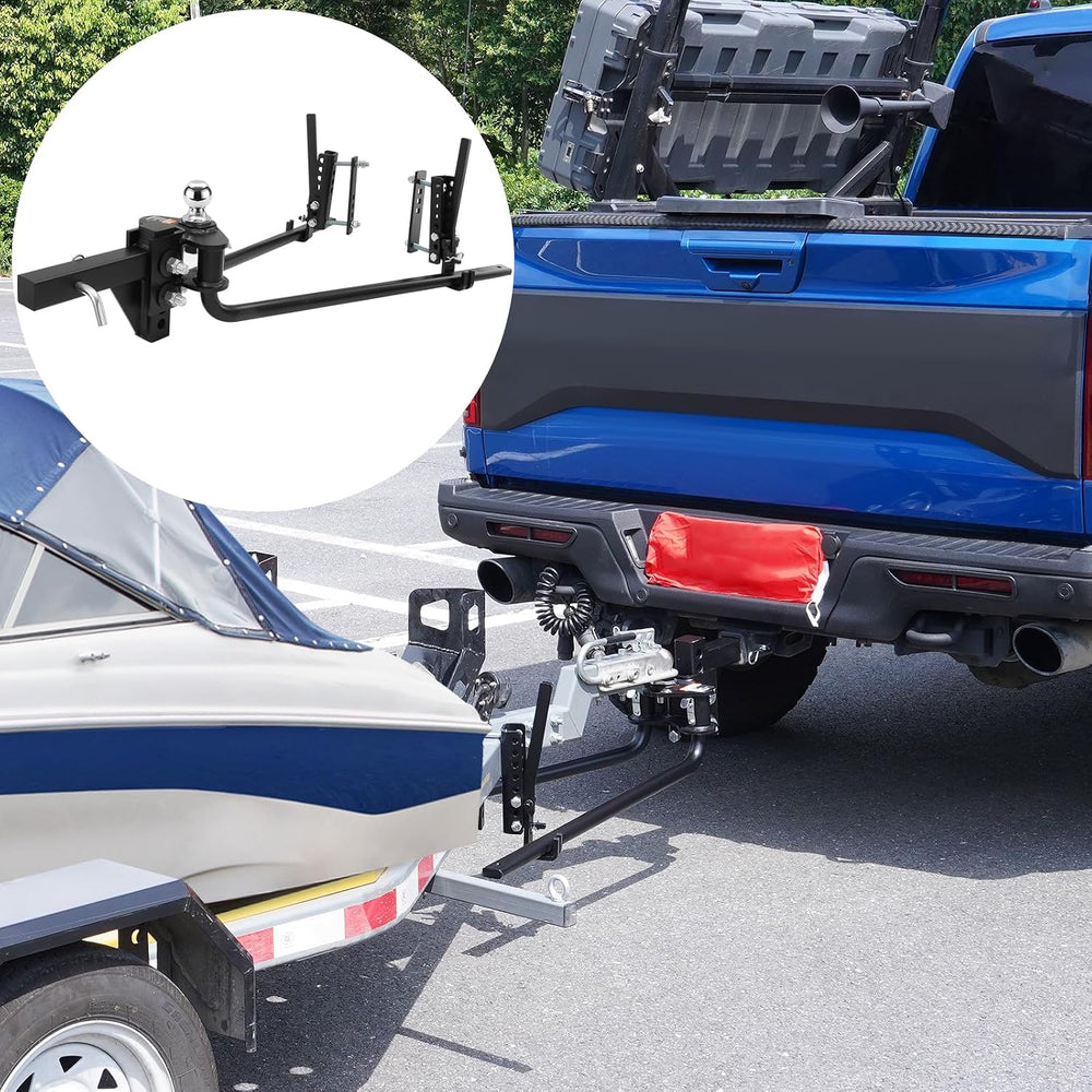 VEVOR Sway Control Weight Distribution Hitch, 1,500 lbs Capacity, Trailer Hit...