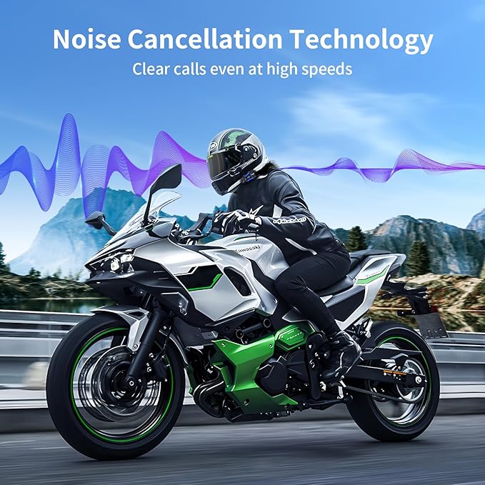 Fodsports Motorcycle Bluetooth Intercom FX4 Pro 1200m Helmet Intercom, 4 Riders