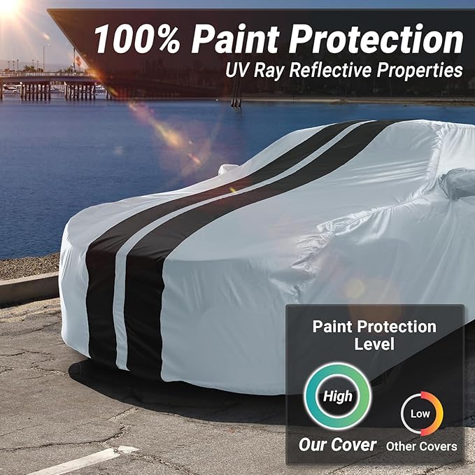 iCarCover Custom Car Cover for Pontiac Lemans Sedan Waterproof All-Weather Rain