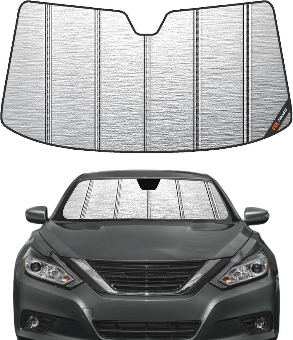 Pigenius Windshield Sunshade for Nissan Altima Sedan 2013-2018, Metallic Silv...