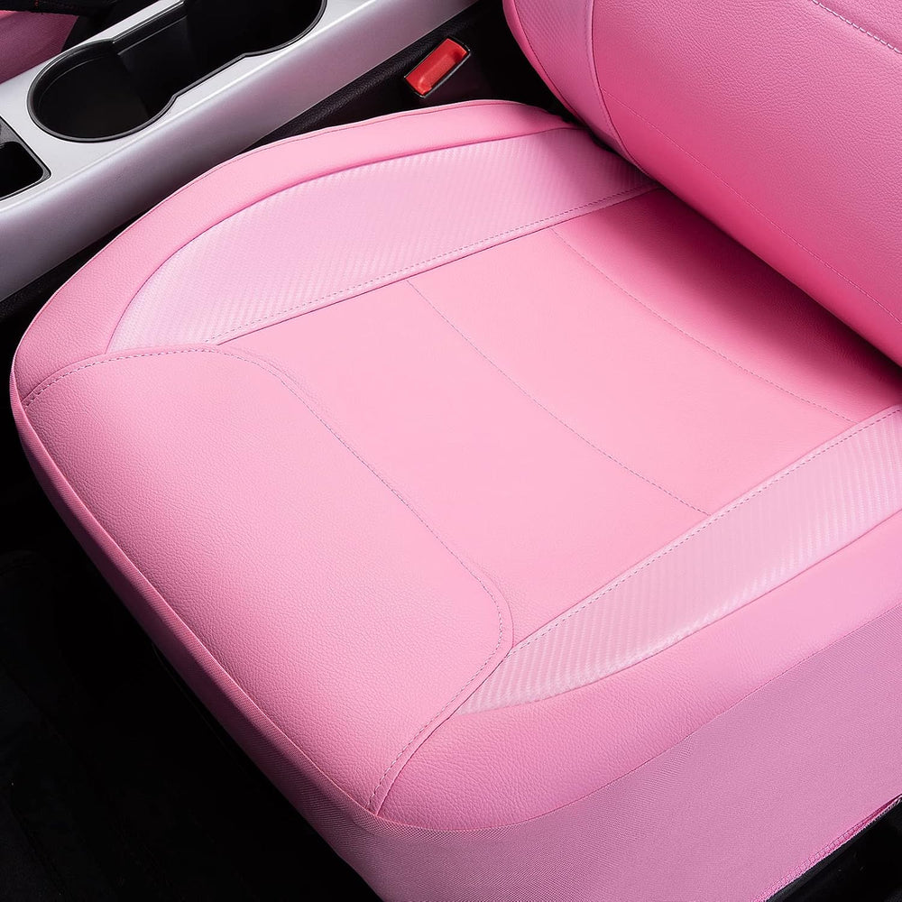 Flying Banner car seat Covers Protects Water Proof Faux Leather Carbon Fiber ...