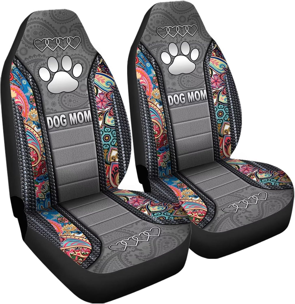 Howilath Seat Covers for Cars 2 Piece Vehicle Protector, Boho Floral & Do...