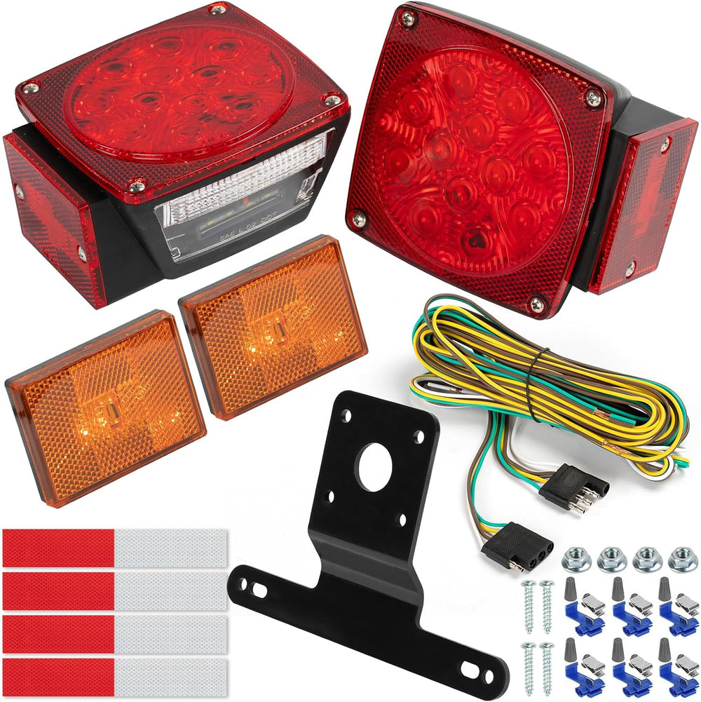 Full Set LED Trailer Light Kit Waterproof IP68 SAE/DOT Compliant