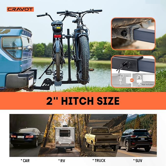 CyberRack E2 Hitch 2 E-Bike Rack