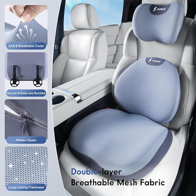 FLORICH Seat Cushion and Lumbar Support Pillow
