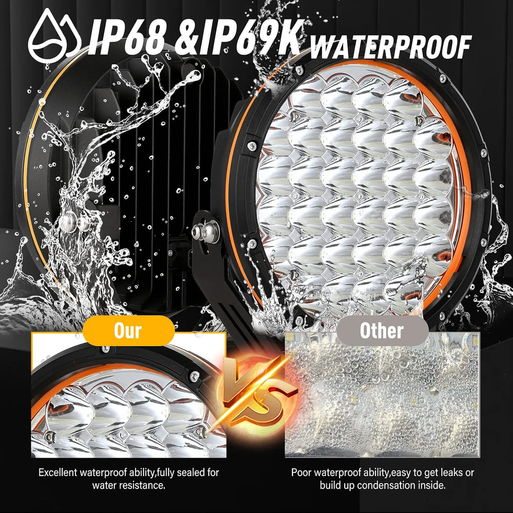 BIGLION.X 9 inch Round Led Offroad Lights Driving Lights Fog Lights
