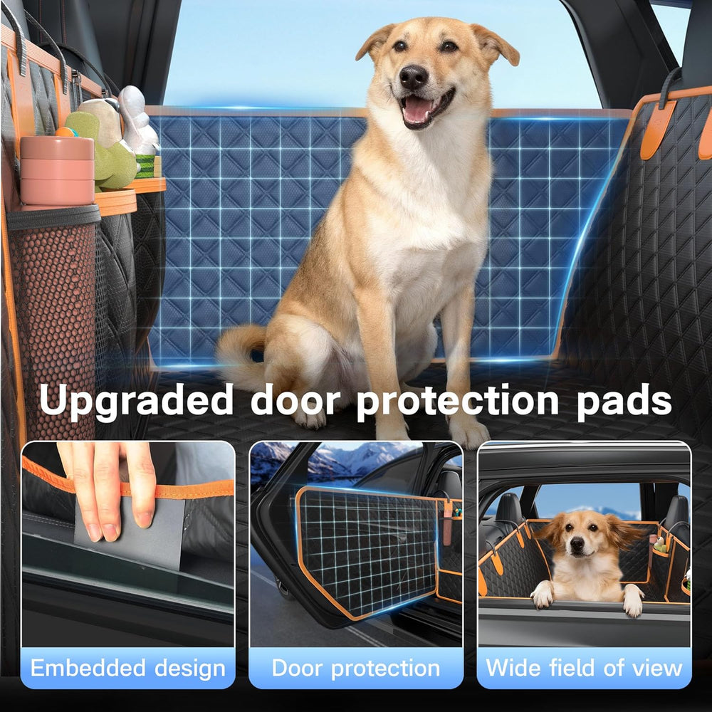 Twesync Dog Seat Cover for Back Seat, Hard Bottom Back Seat Extender, 100% Wa...