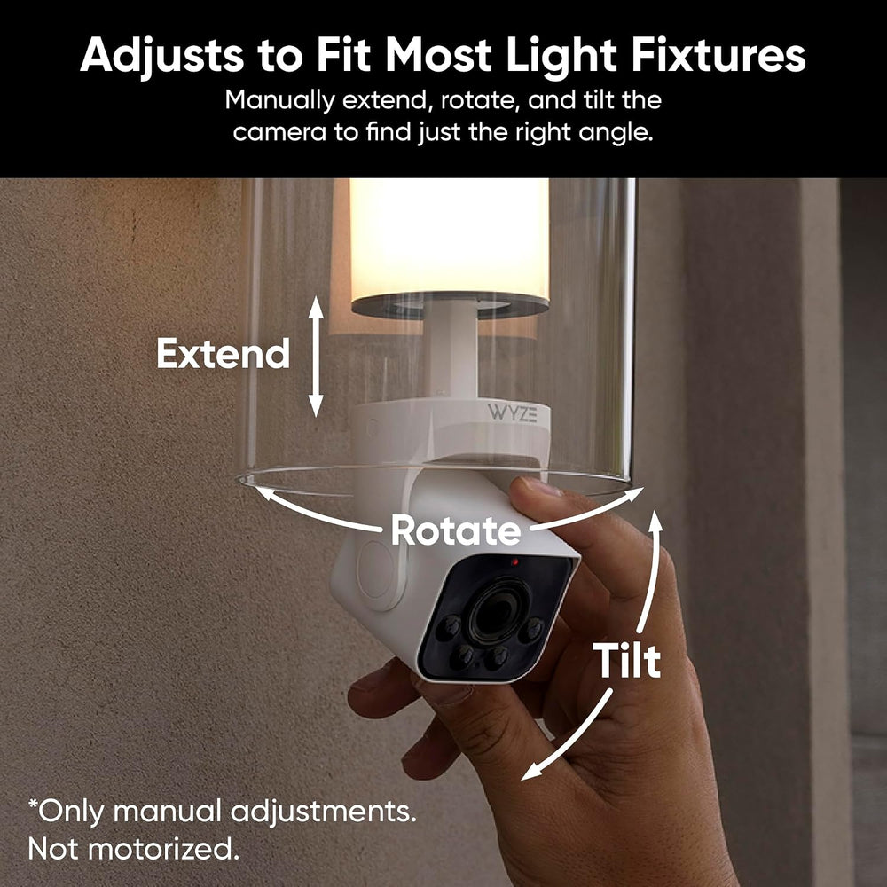 WYZE Bulb Cam - 2K HD Smart Light Bulb Security Camera, E26 Socket