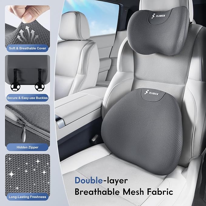 FLORICH Lumbar Support Pillow and Neck Pillow