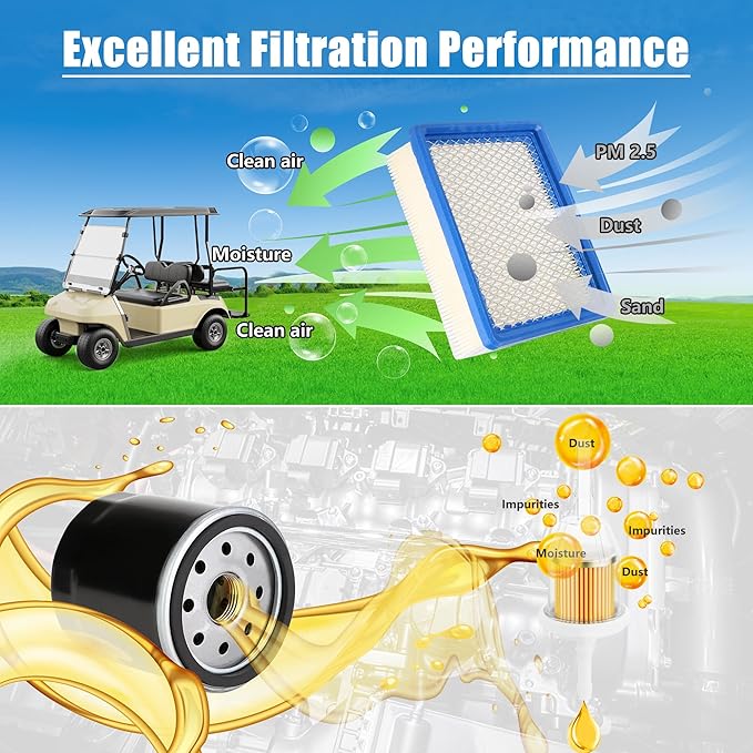 10L0L Golf Cart Carburetor Fuel Pump and Tune Up Kit