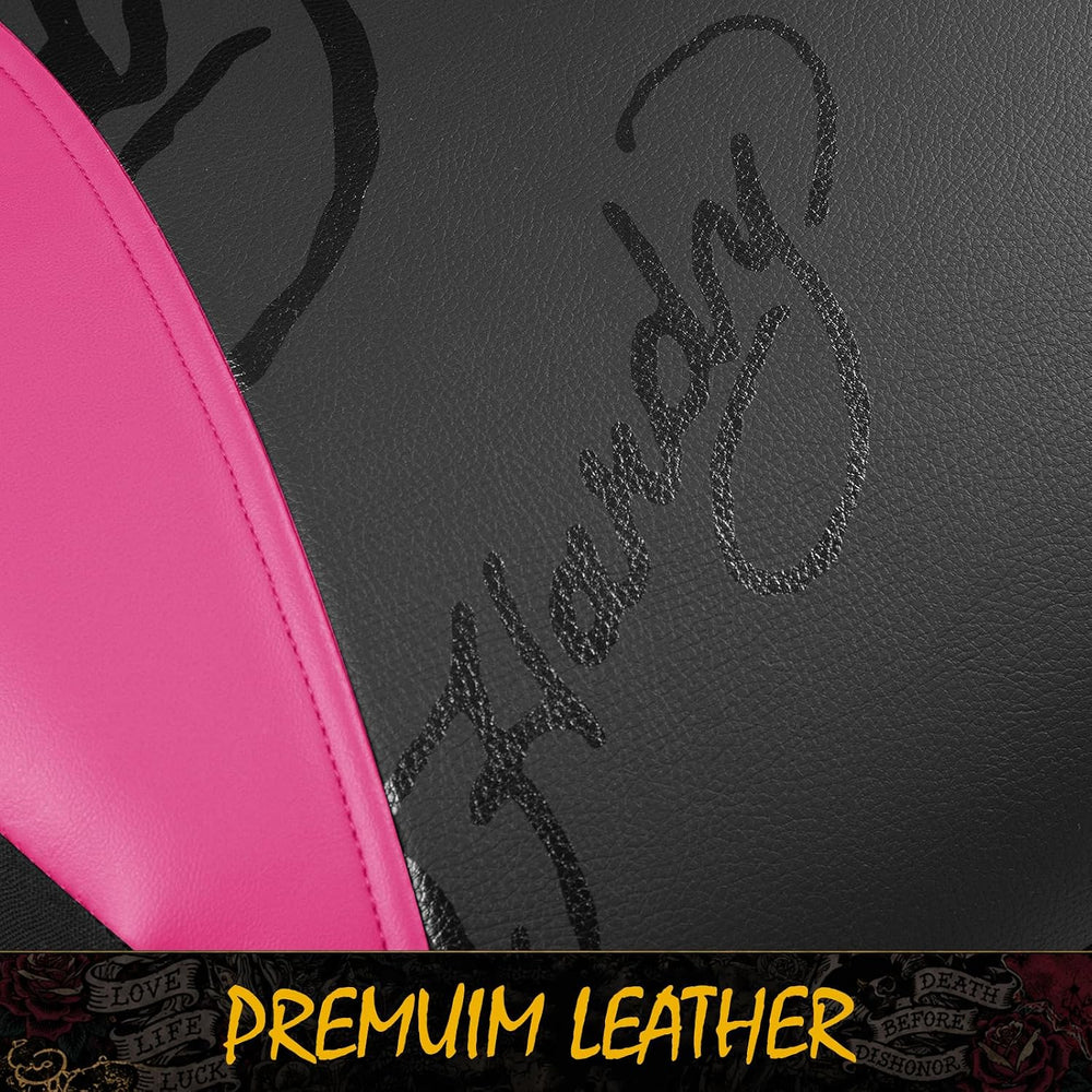 ED HARDY Tiger Print Car Seat Covers, Hot Pink Premium Leather Front Seat Cov...