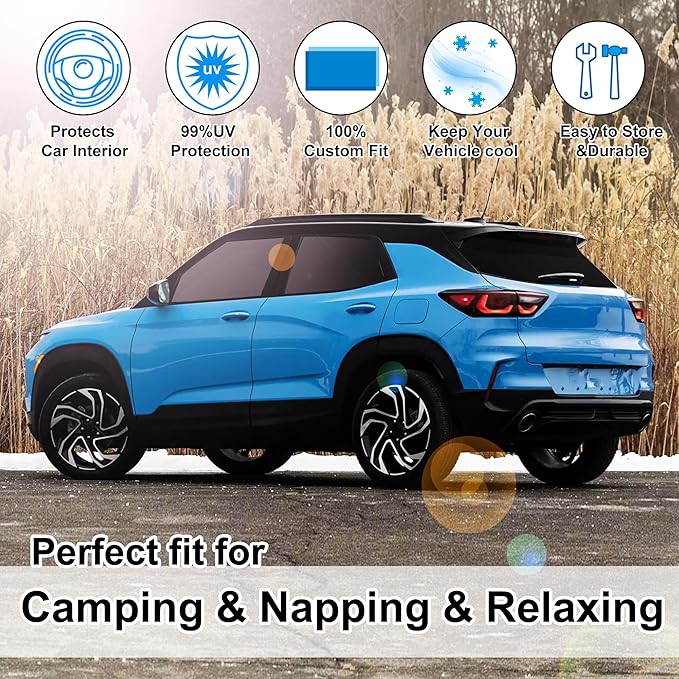 TINGLU Window Shades for Chevrolet Trailblazer 2021-2024 2025 Accessories Car...