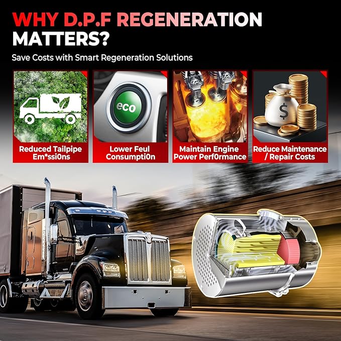 LAUNCH CRP129 HD Heavy Duty Truck Scanner, Full System Diesel Scanner