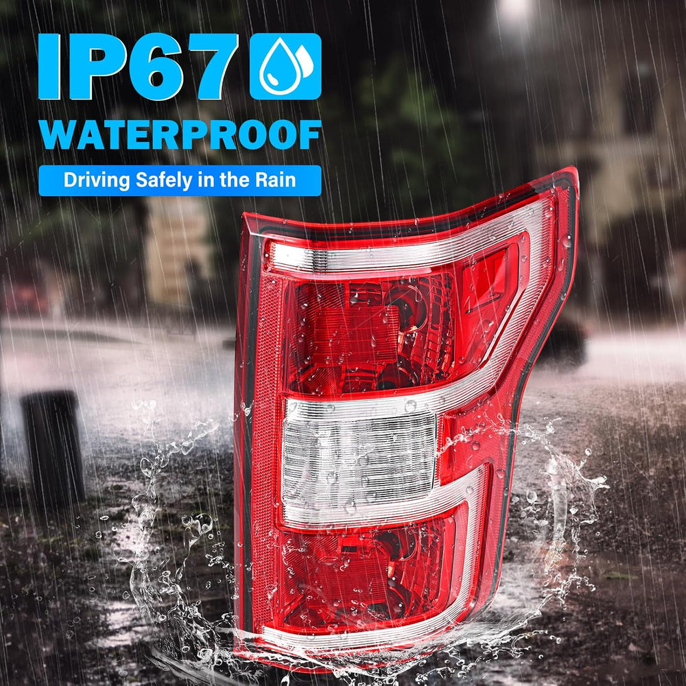 Tail Lights Assembly Compatible with 2018 2019 2020 Ford F-150 Right Passenge...