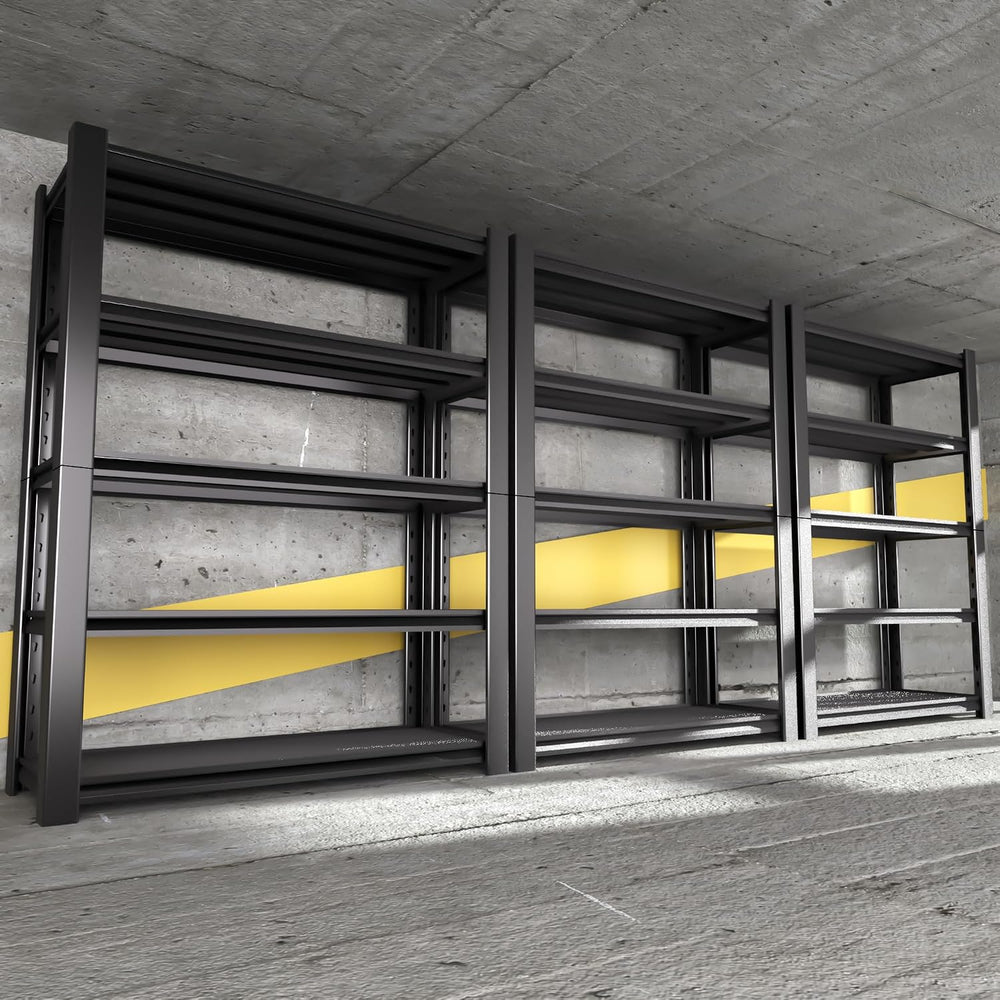 5-Tier Heavy Duty Garage Shelving Unit, 3000 LBS Capacity Metal Storage Rack ...