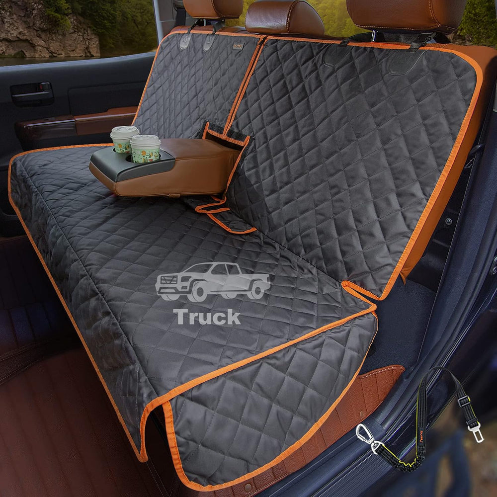 Truck Seat Cover for Dogs, 60 Inch Waterproof Nylon Oxford Back Seat Protecto...