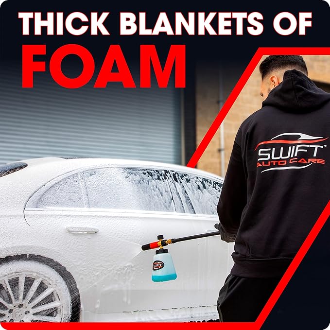 Swift Premium Foam Cannon for Pressure Washer – Heavy Duty Foam Sprayer for Car