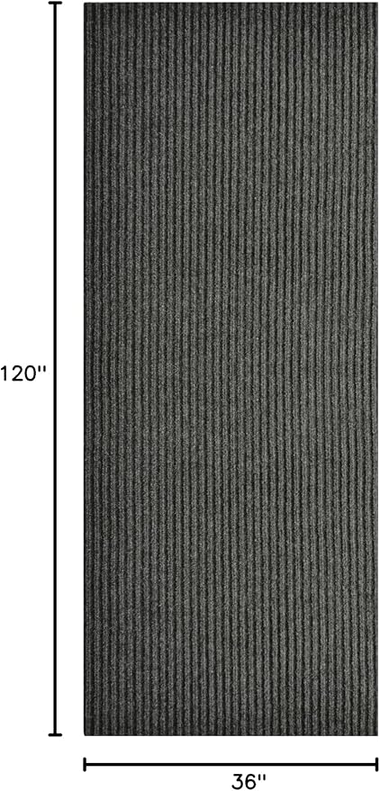 iCustomRug Spartan Weather Warrior Indoor/Outdoor Utility Ribbed Carpet Runner