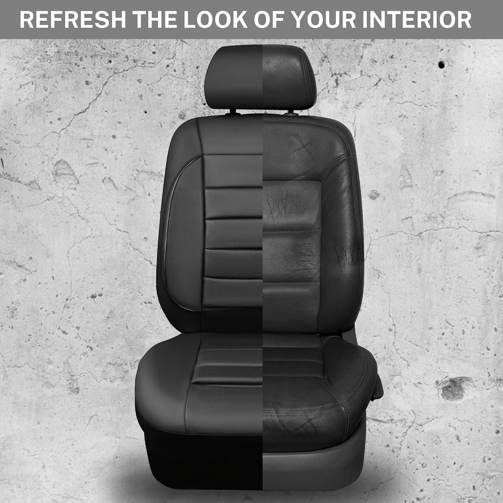 CAR PASS Leather Seat Covers Full Set Universal Water Resistant 3D Foam Back ...