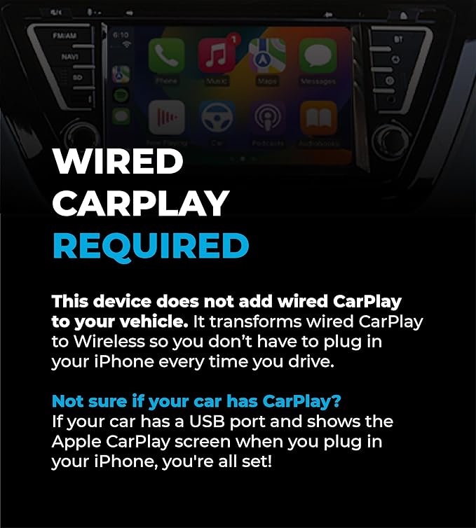 2026 Wireless CarPlay Adapter 8PRO by AUTOSKY – Convert Wired to Wireless