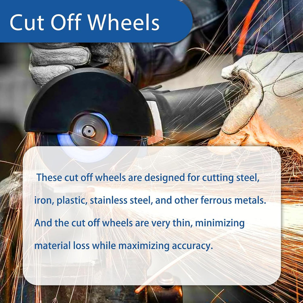 WFLNHB 100 Pack 6 Inch Cut Off Wheels 6 x .045 x 7/8 Inch