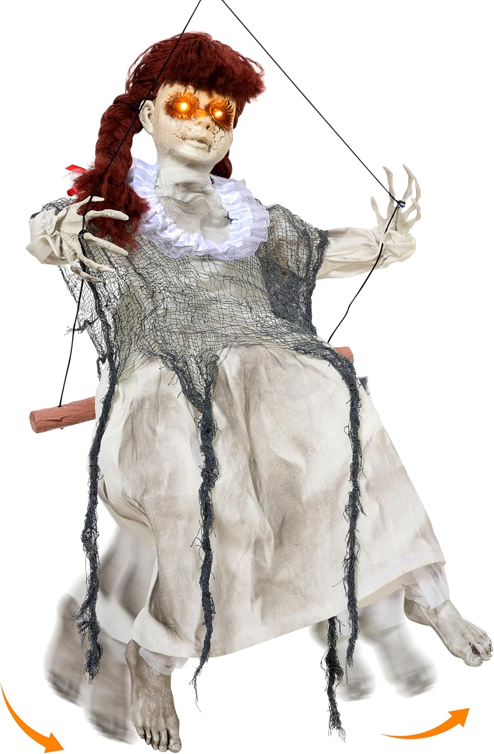 JOYIN Scary Halloween Decorations Outdoor, Halloween Hanging Scary Swing Girl...