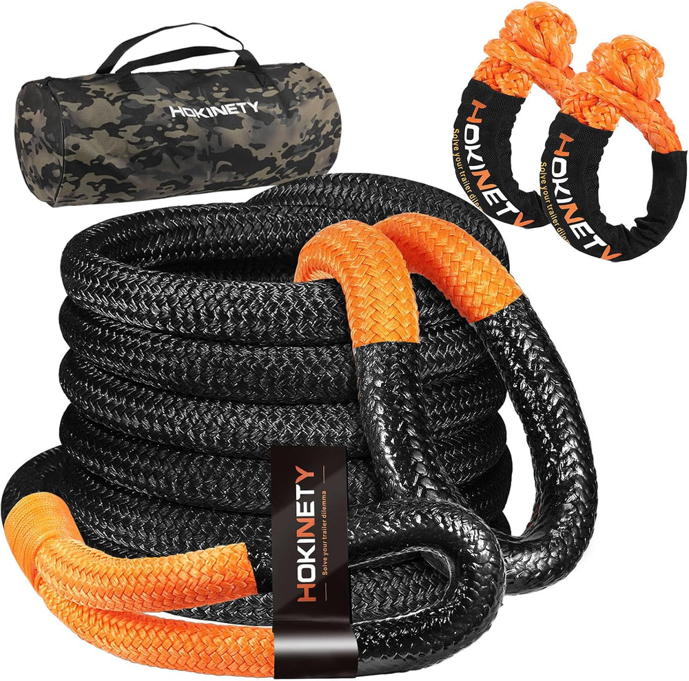 Kinetic Recovery Tow Rope: 1.26" x 30ft 55000LBS Snatch Strap