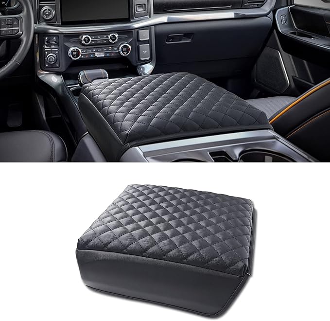 KMMOTORS F150 Center Console Cover, Thick Armrest Cushion, Funda para consola