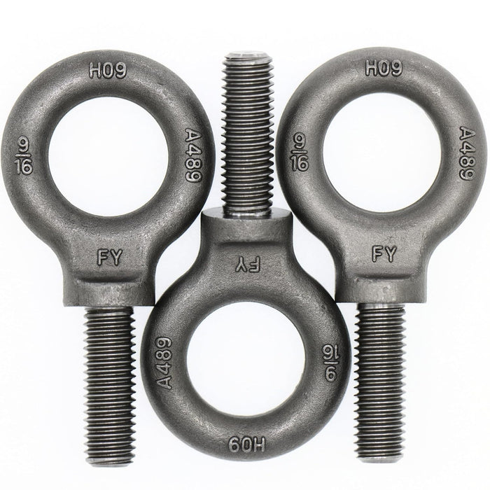 3 Pcs Lifting Shoulder Eye Bolts 9/16"-12 X 1-5/8"