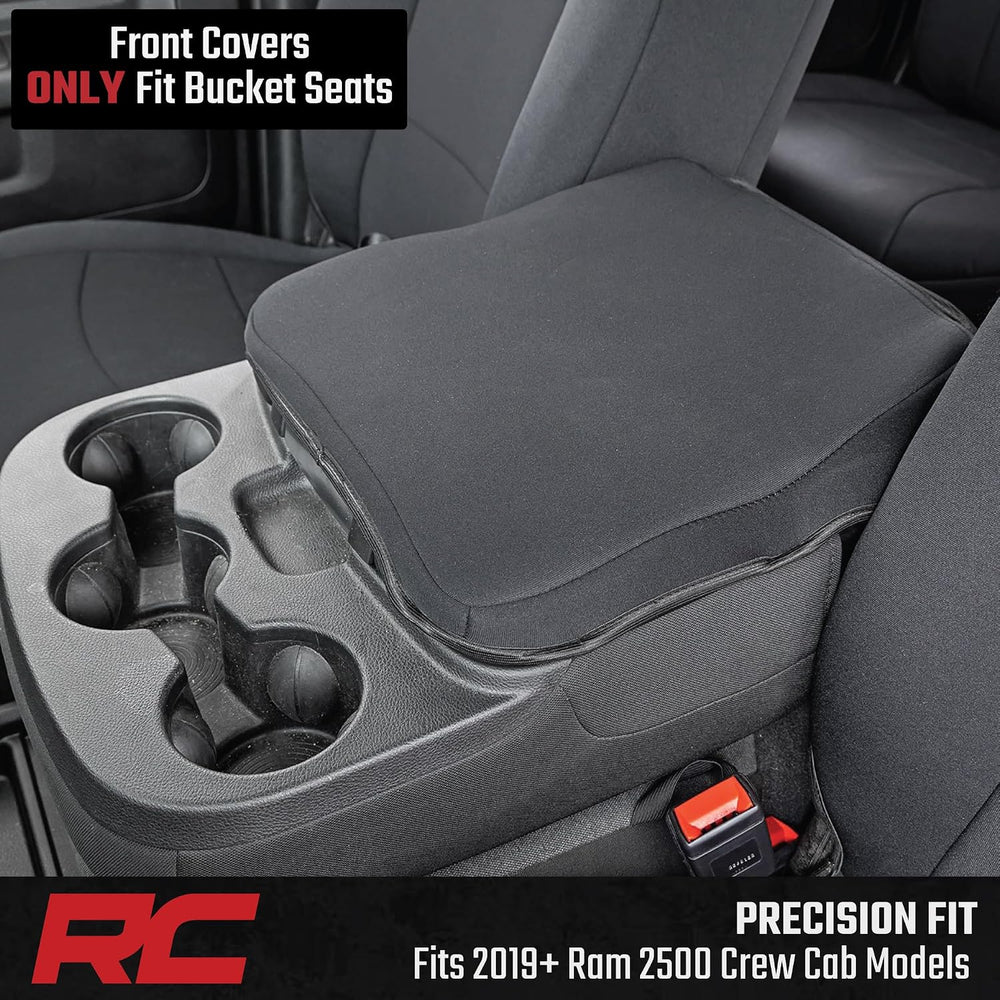 Rough Country Neoprene Seat Covers for Dodge Ram (2019-2024) - UV & Water...