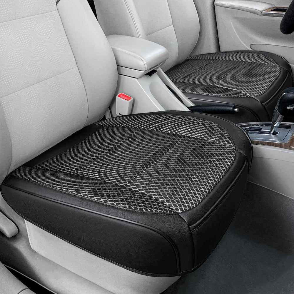 2 Pack Black Ventilated Bottom Car Seat Cover