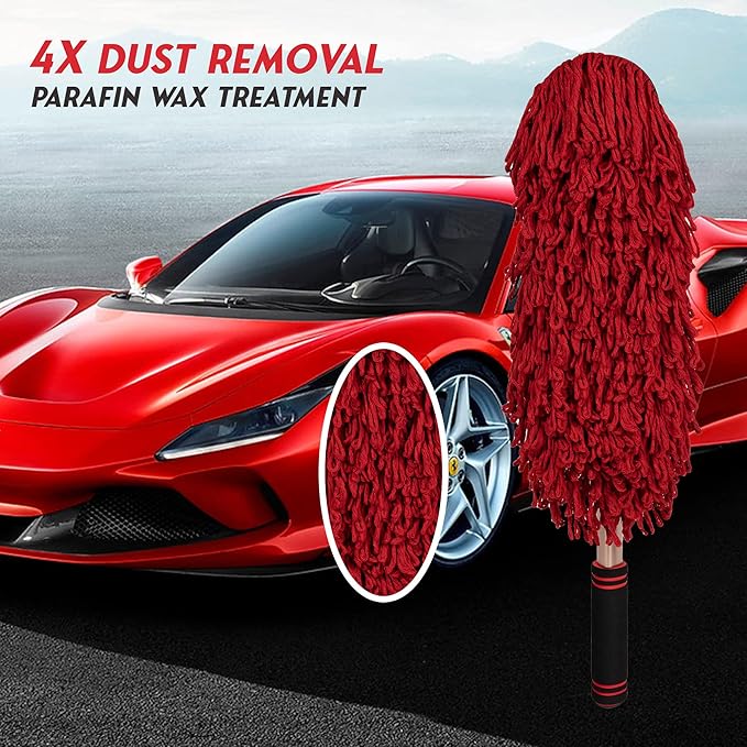 Car Duster Exterior Scratch Free, Soft Car Brush Kit