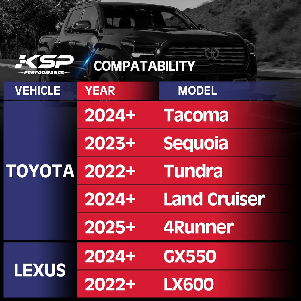 KSP 4PCS 6x139.7 Wheel Spacers for 2023+ Tundra 2024+ Tacoma 2025+ 4Runner, 1...