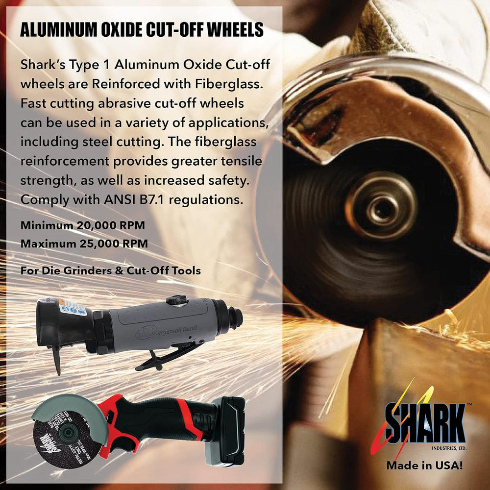 Shark Industries PN-26-6M Die Grinder Cut-Off Wheel and Mandrel Kit Including...