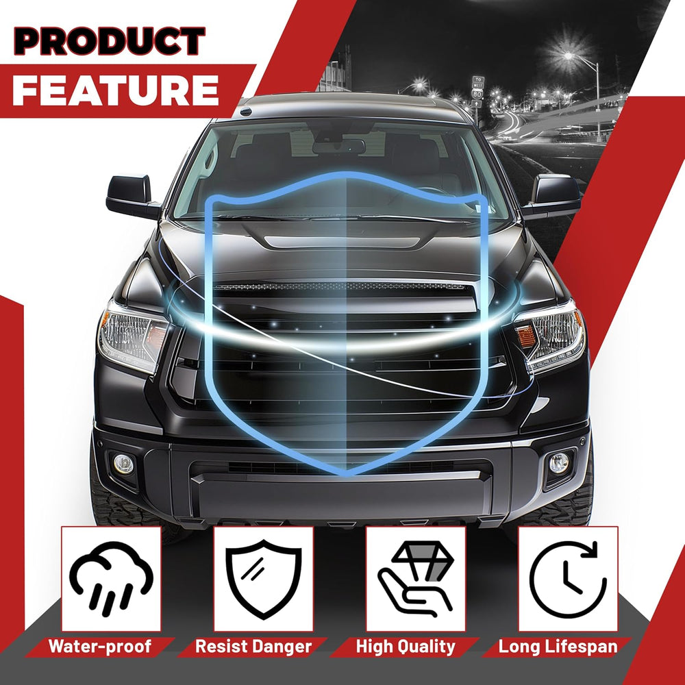 HECASA Hood Scoop Compatible with 2014-2021 Toyota Tundra Replacement for 761...