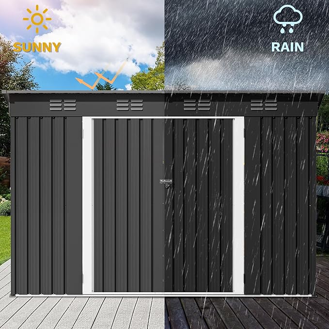 DWVO 9' x 4' Outdoor Storage Shed