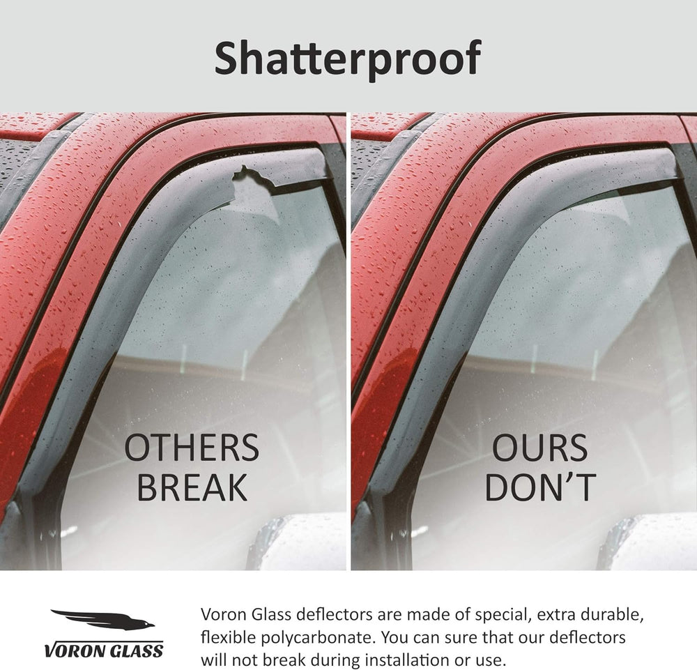 Voron Glass in-Channel Extra Durable Rain Guards for Kia K-5/K5 2021-2026, Wi...