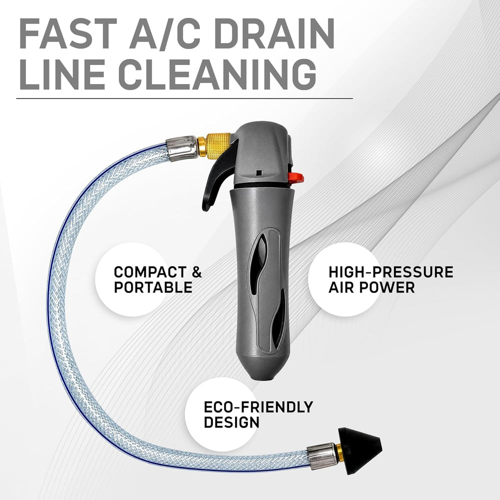 Drain Gun AC Drain Line Cleaner Tool, HVAC Air Conditioner Condensate Blaster...