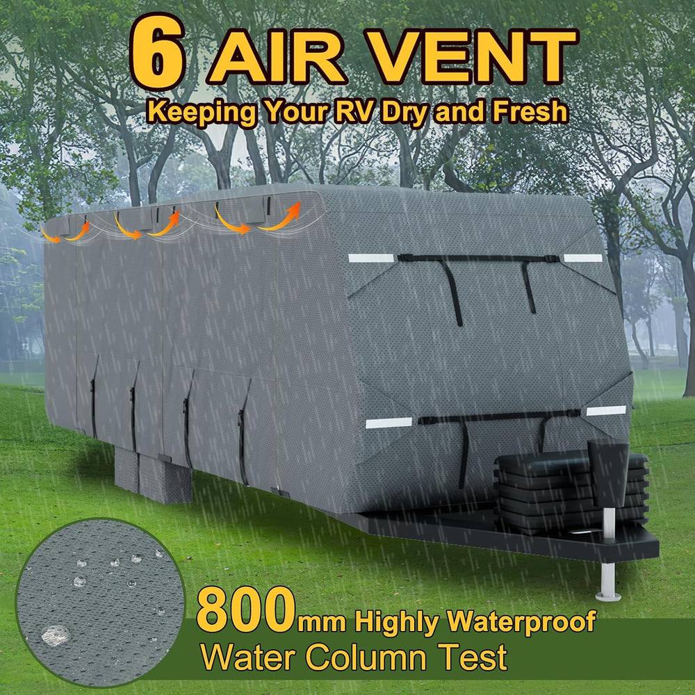 Mofeez Travel Trailer RV Cover, Extra-Thick Upgraded 7 Layers for Camper Cove...