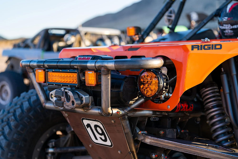 RIGID INDUSTRIES D-Series Amber PRO LED Light Pods Spot, Pair