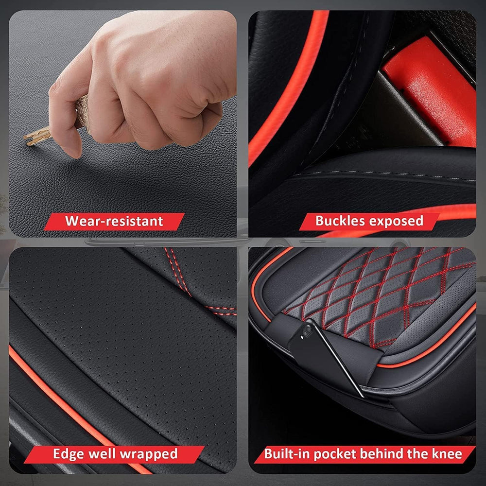 MIROZO Ram Seat Covers Full Set Leather for 2009-2026 RAM 1500/2500/3500