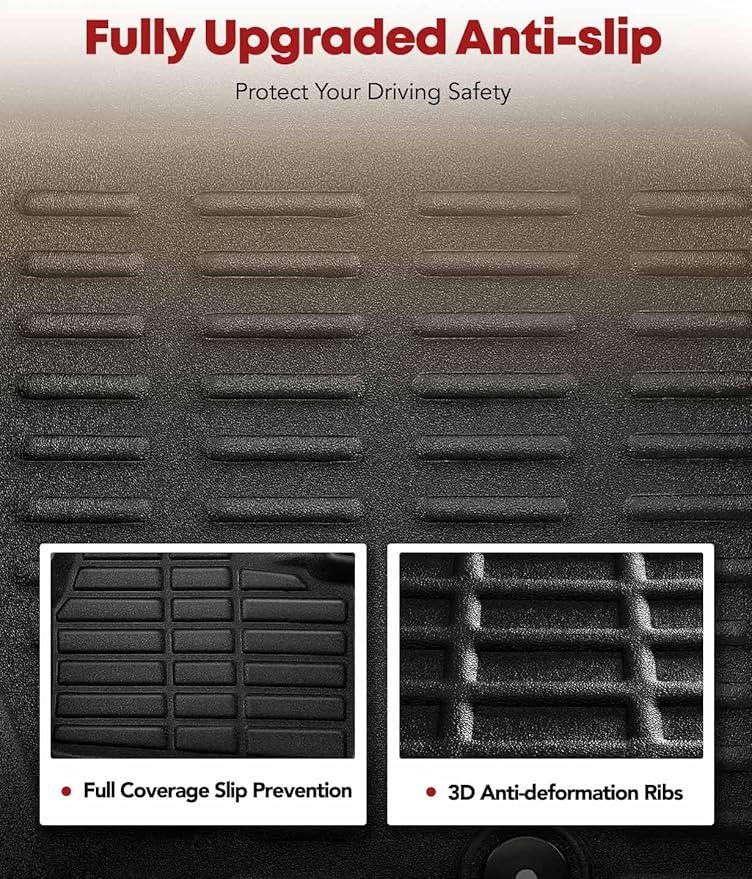 YHTAUTO Floor Mats Fit 2009-2013 Subaru Forester, TPE All Weather Car Mats