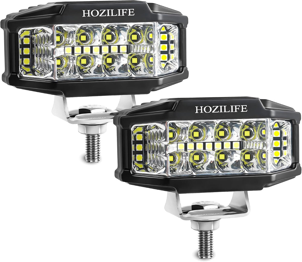 3 Inch LED Pods, 2PCS 40W 12V Flood Spot Ditch Lights Offroad Driving Fog LED...