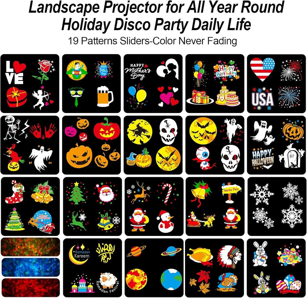 Brighter Halloween Projector Lights, 2026 Upgraded Halloween Decorations Holi...