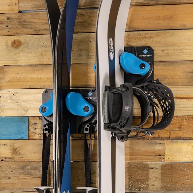 Ultimate Ski & Snowboard Wall Rack | Secure, Non-Slip Storage | Fits Any